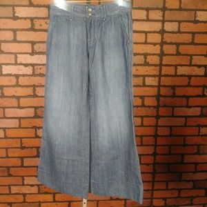 Wideleg old navy high-rise jeans.